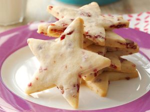Cranberry Shortbread Stars