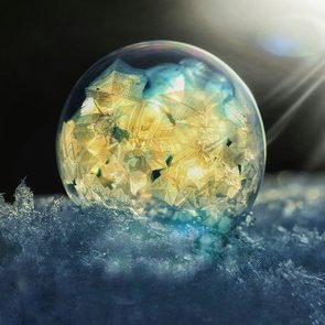Frozen bubbles photography