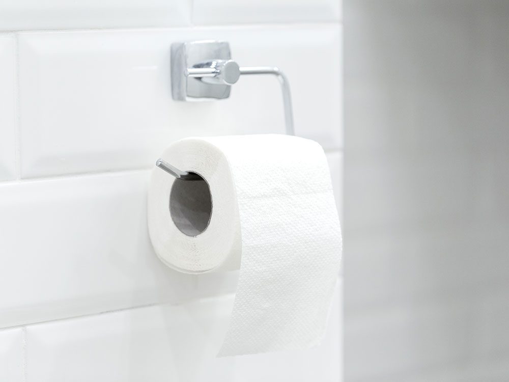 Only use white, unscented toilet paper