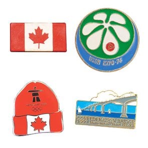 Rare pins from around Canada