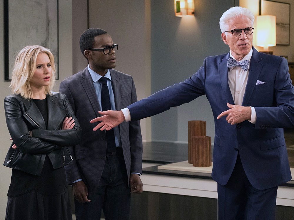 The Good Place quotes - Eleanor, Chidi and Michael