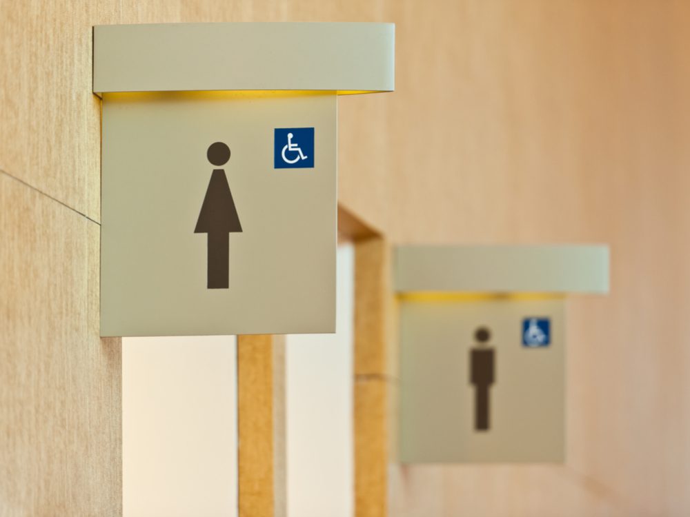 Bathroom gender signs