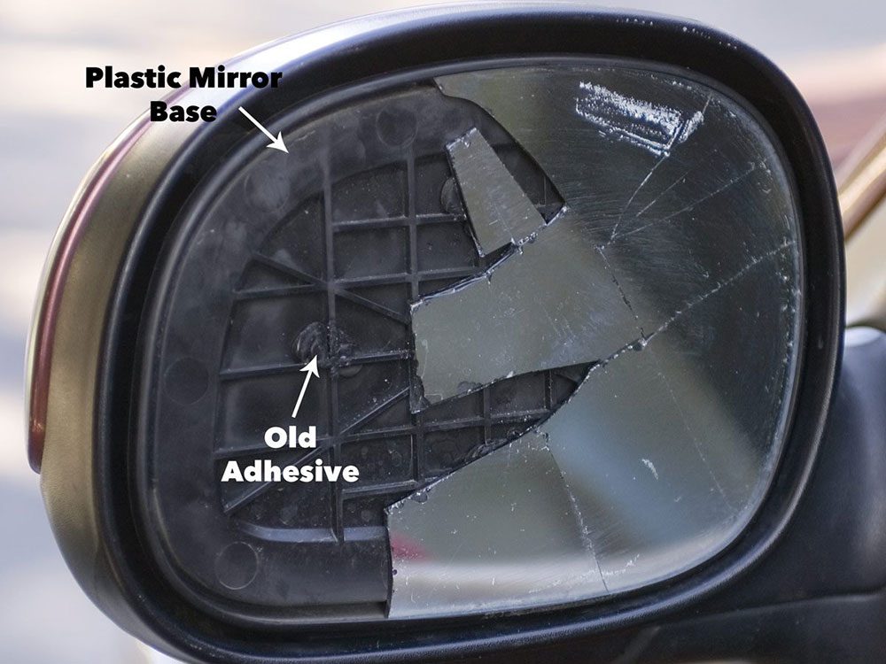 Fix broken side view mirror - step 1
