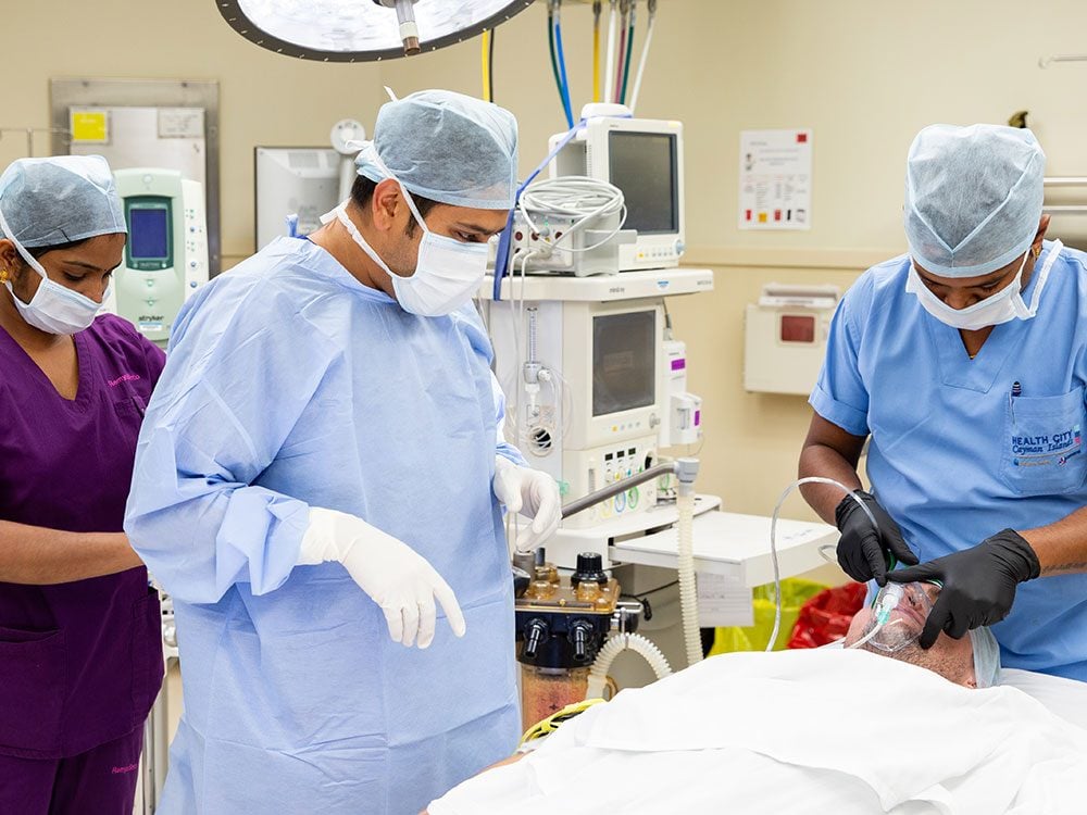 Health City Cayman Islands operating room