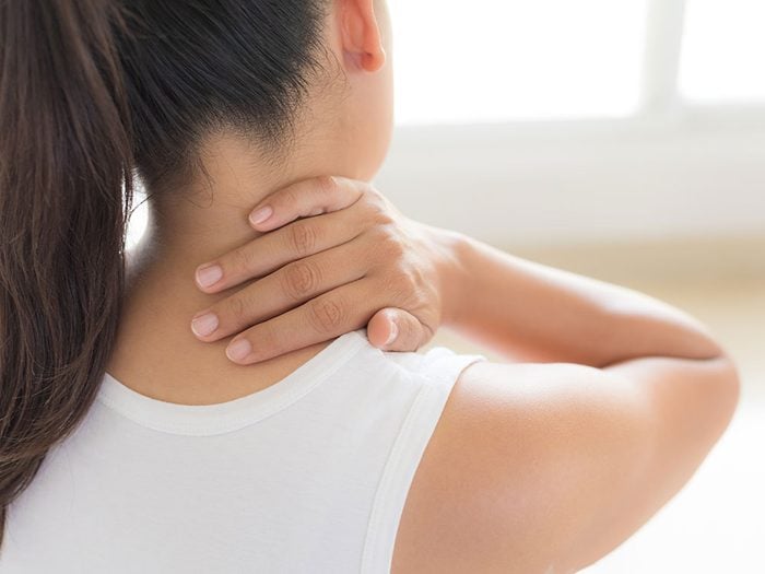 How to get rid of hiccups - massage neck