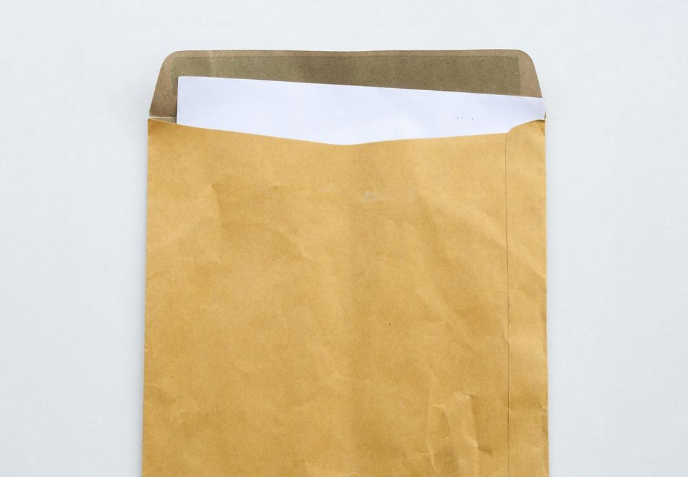 big envelope for letter confidential papers