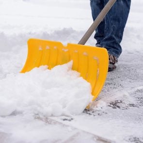 When to salt driveway - shovelling snow