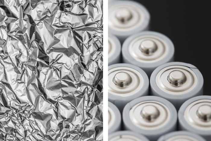 batteries aluminum foil