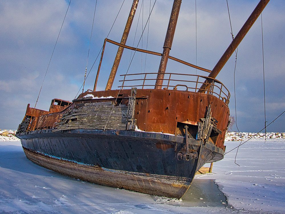 Shipwreck replica