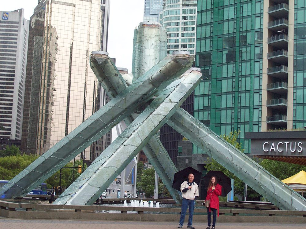 Olympic Torch in Vancouver, B.C.