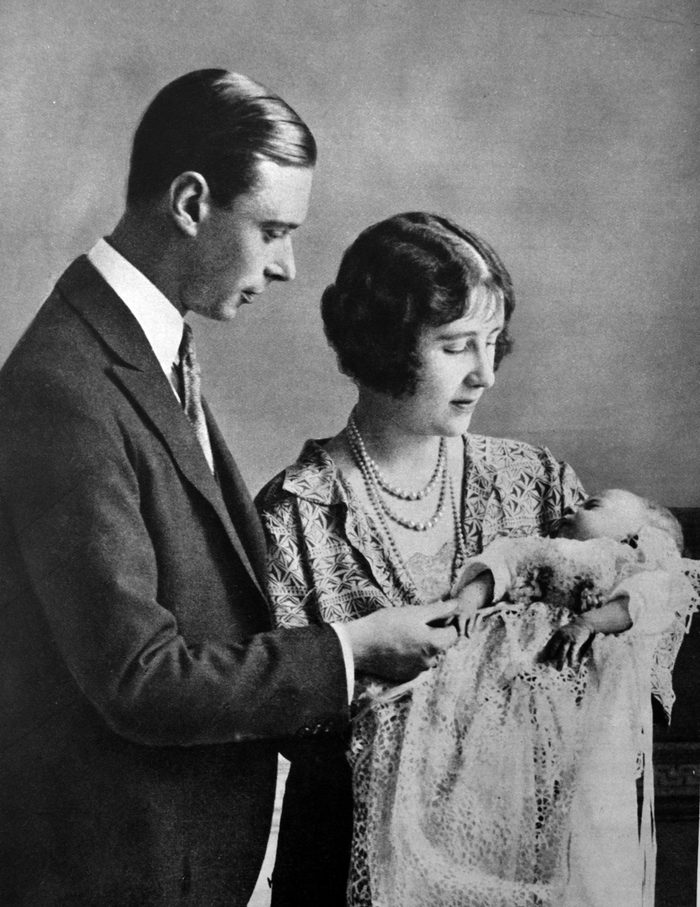 VARIOUS Family portrait of the Duke and Duchess of York (later King George VI and Queen Elizabeth) with the newborn Princess (later Queen Elizabeth II).