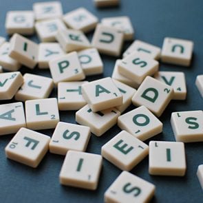 Scrabble game letters