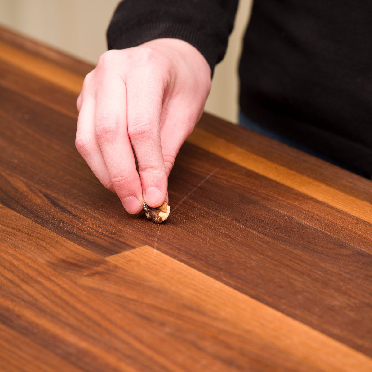 Spring cleaning tips - Walnut fixes scratched wood