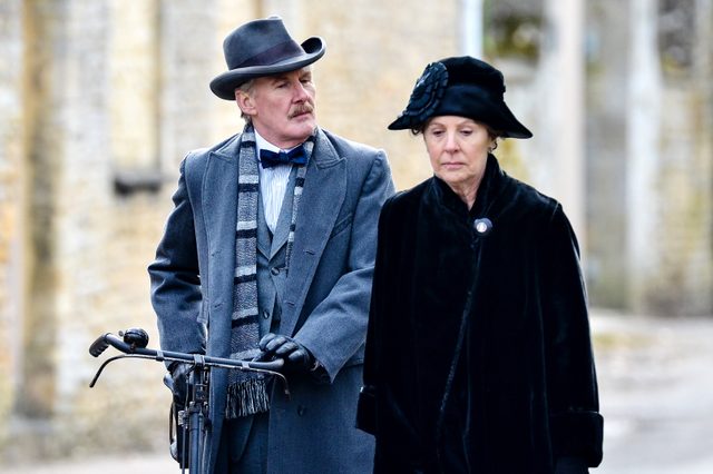 'Downton Abbey' on set filming, Bampton, Oxfordshire, Britain - 28 Feb 2013