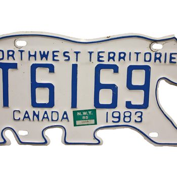 Licence plate security - NWT licence plate