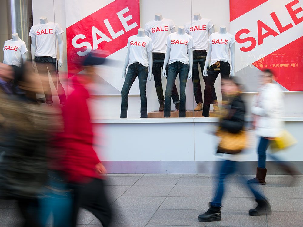 Mindful shopping - beware of sales