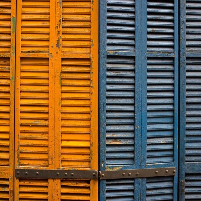 Weathered shutters