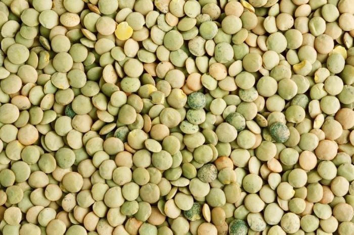 Green lentil background