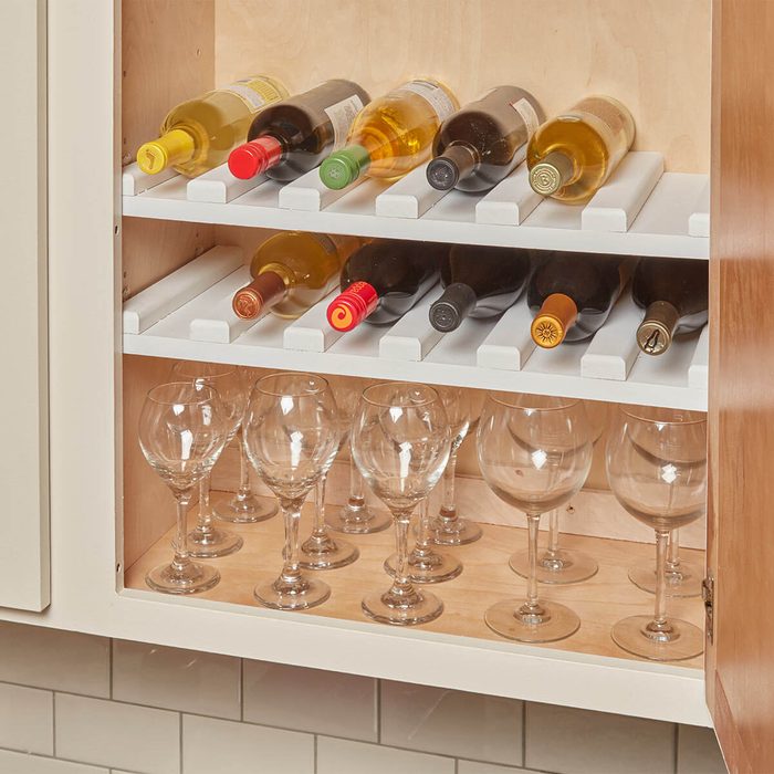 cabinet wine rack