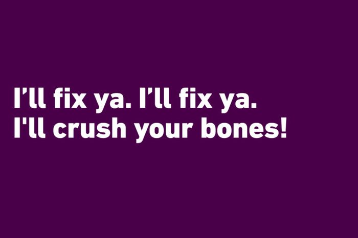 crushing bones