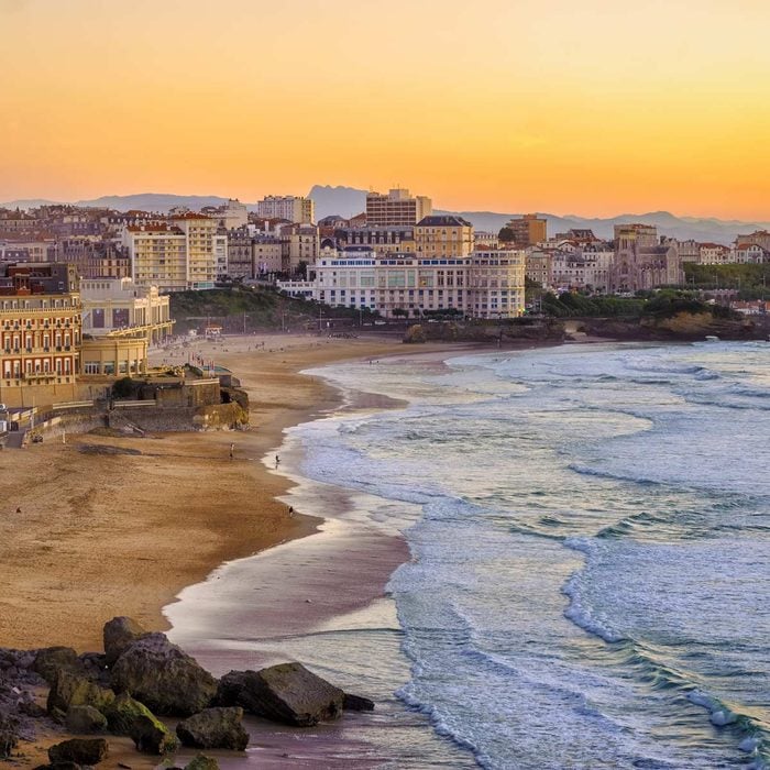 aerial view of Biarritz France