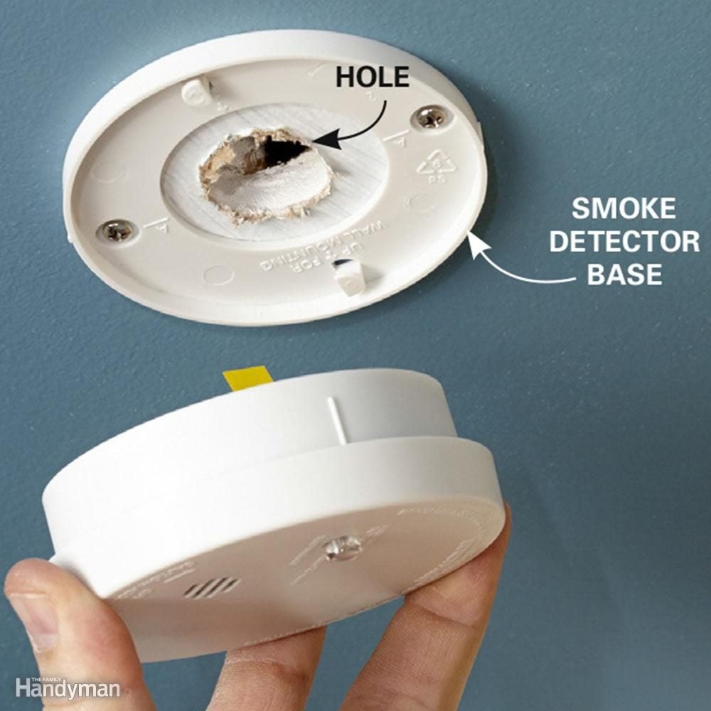 Hide a Hole With a Smoke Detector