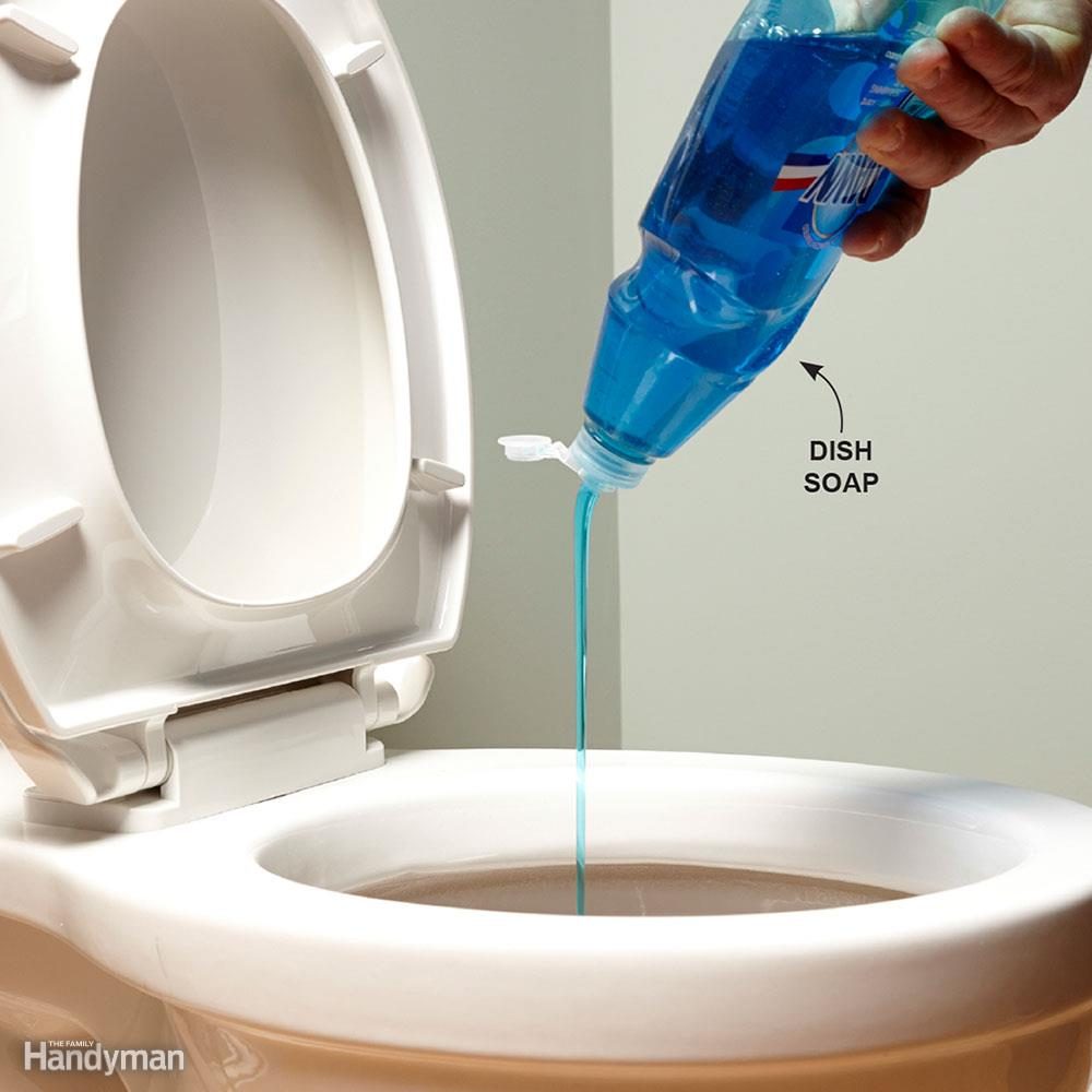 Unclog a Toilet With Dish Soap