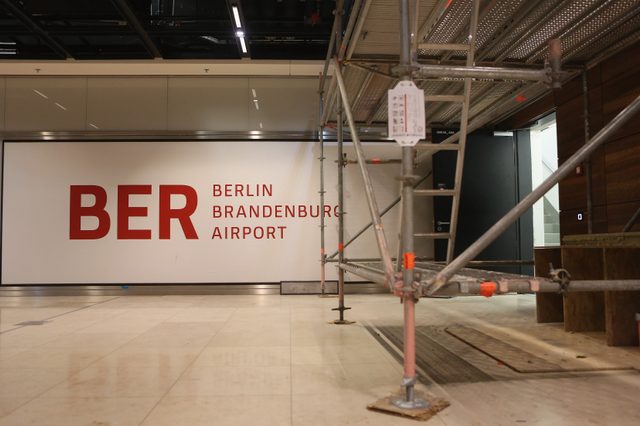 berlin bradenburg airport amidst construction