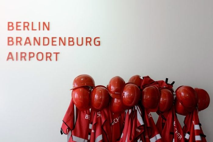 Red Protection Helmets berlin bradenburg airport
