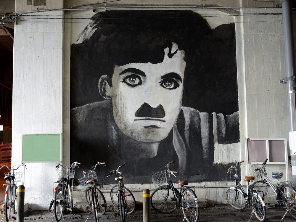 Charlie Chaplin mural