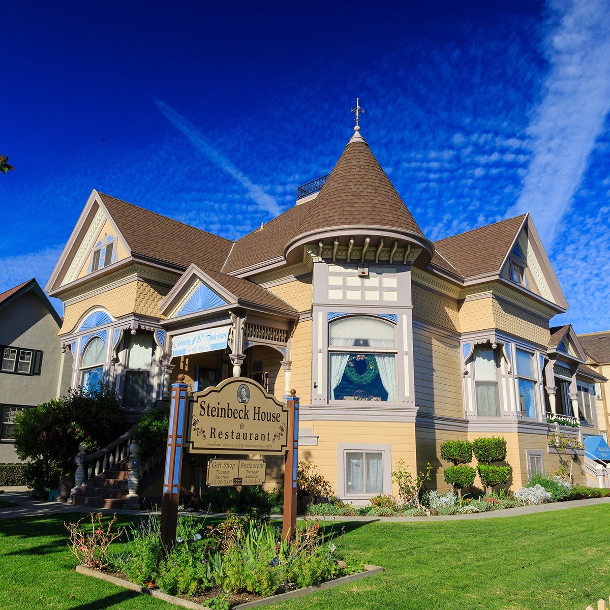 Salinas, NOV 28: The beautiful Steinbeck House on NOV 28, 2014 at Salinas, California