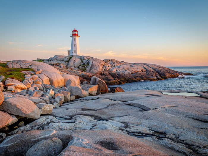 Canada landmarks - Peggy's Point lighthouse in Peggy's Cove