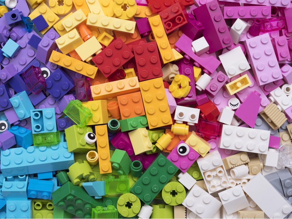 Lego blocks in different colours