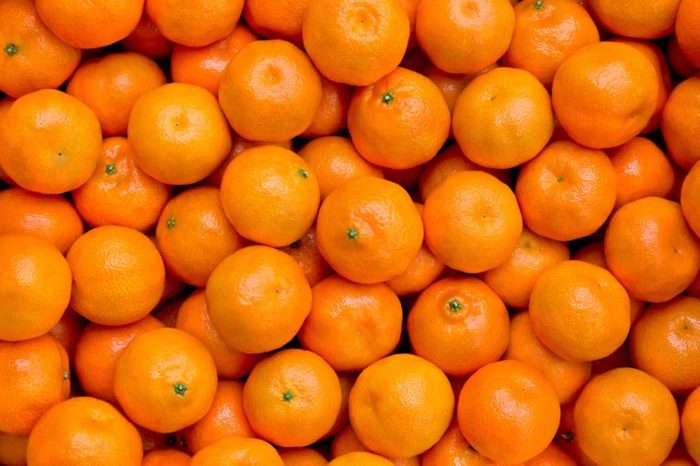 Fresh mandarin oranges texture