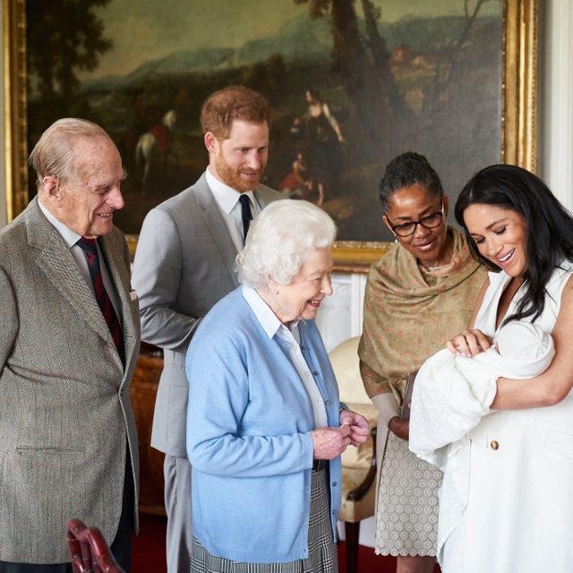 Queen Elizabeth II meets new grandson Archie Harrison Mountbatten-Windsor, Windsor Castle, UK - 08 May 2019