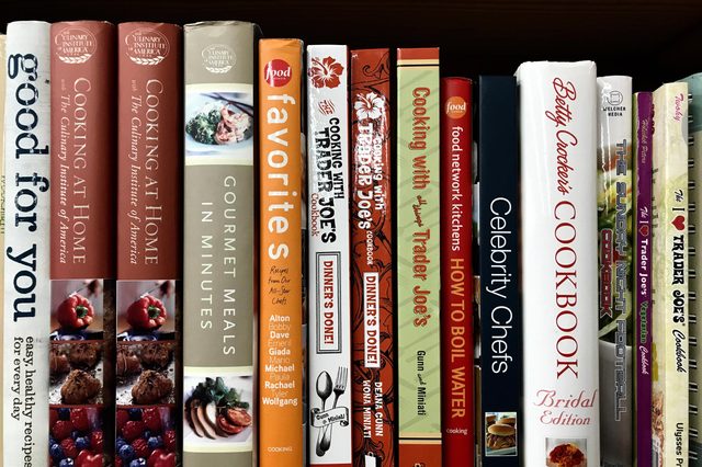 Minneapolis, MN/USA. January 5th, 2019. Cookbooks on display on a shelf in Minneapolis including Cooking at Trader Joes and  Gourmet Meals in Minutes.