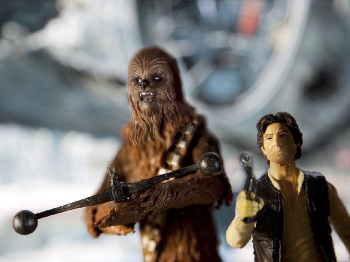 Han Solo and Chewbacca action figures
