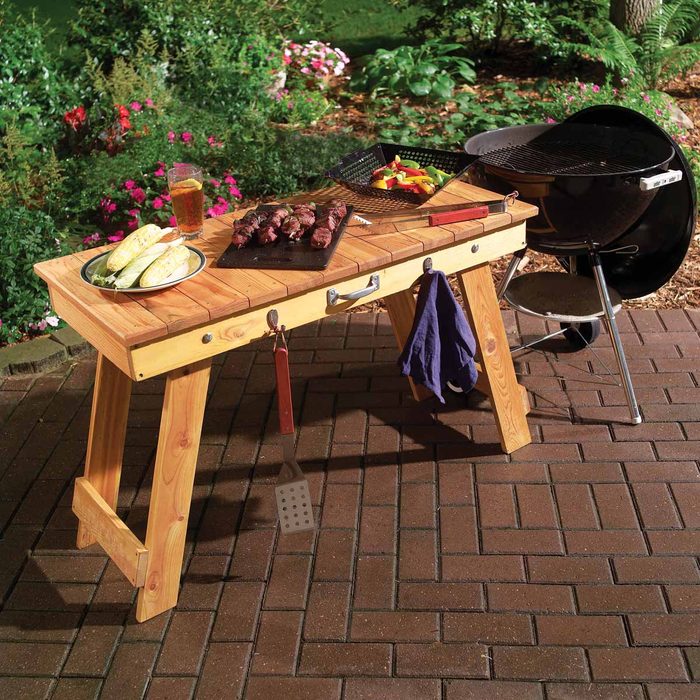 fold-up grill table