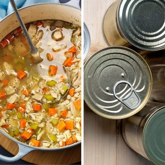 low-sodium foods - Homemade soup vs canned