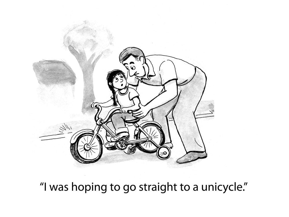 kids joke unicycle