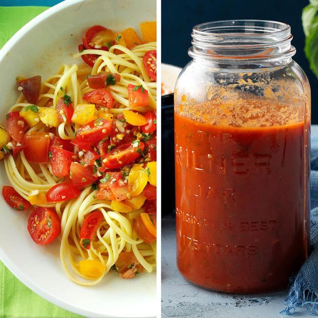 low-sodium foods - Pasta and jarred sauce