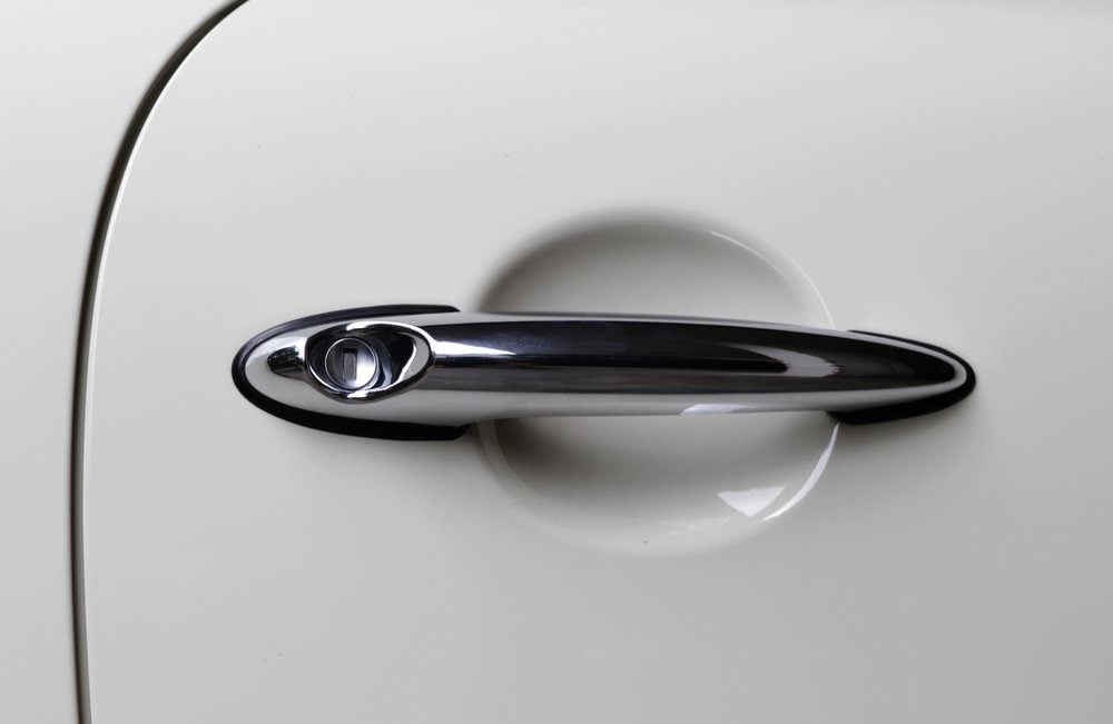 Doorknob of modern car