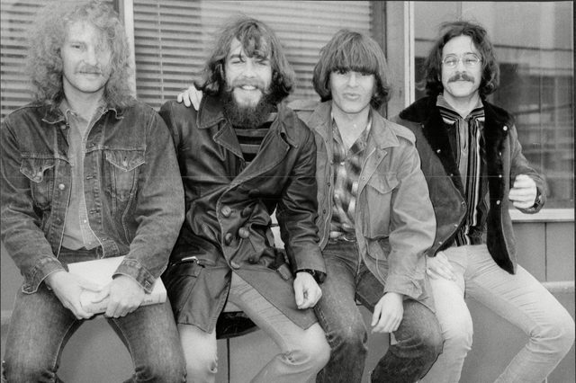 Creedence Clearwater Revival Pop Group Here At Heathrow Airport 1970.