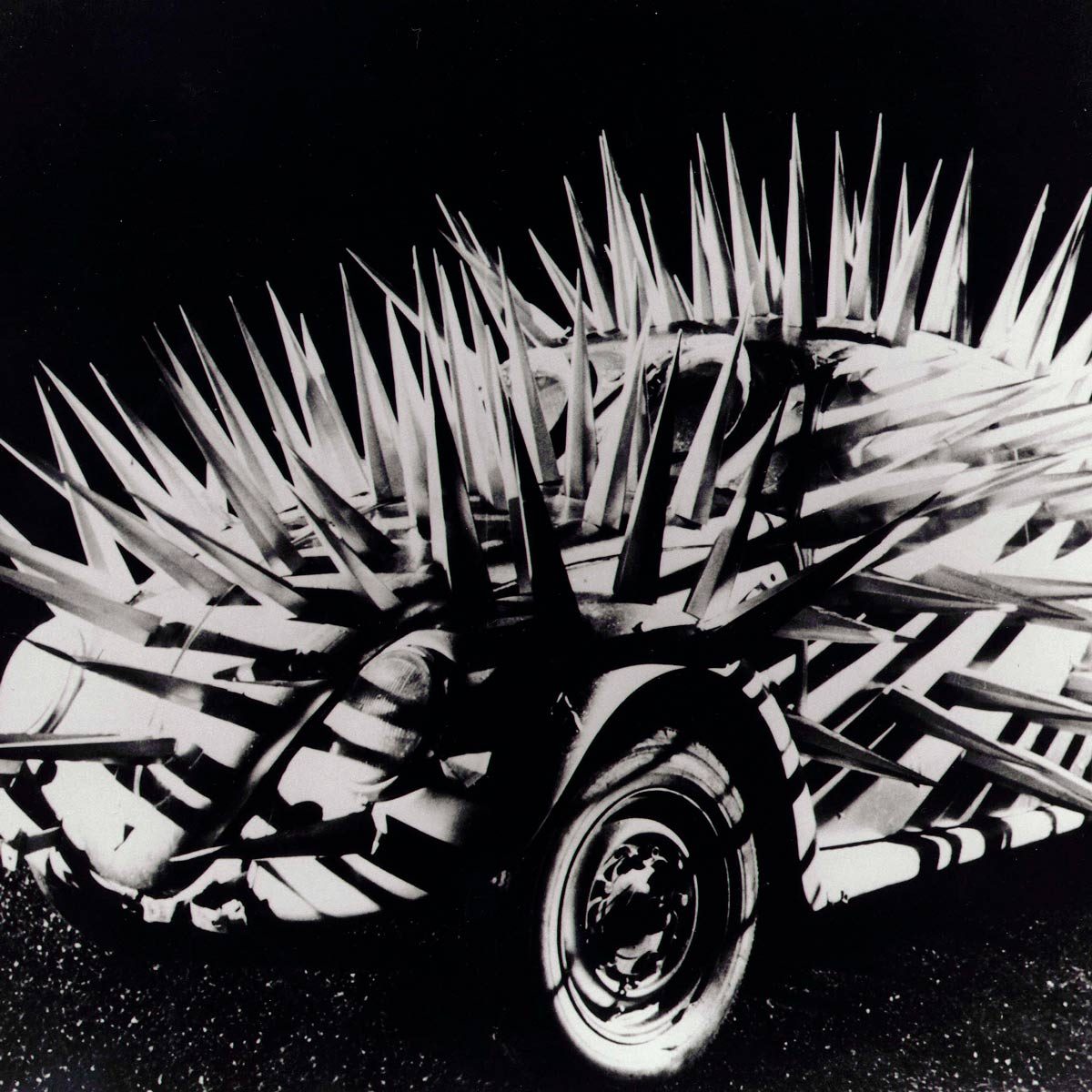 VW Beetle with spikes from the movie The Cars that Ate Paris
