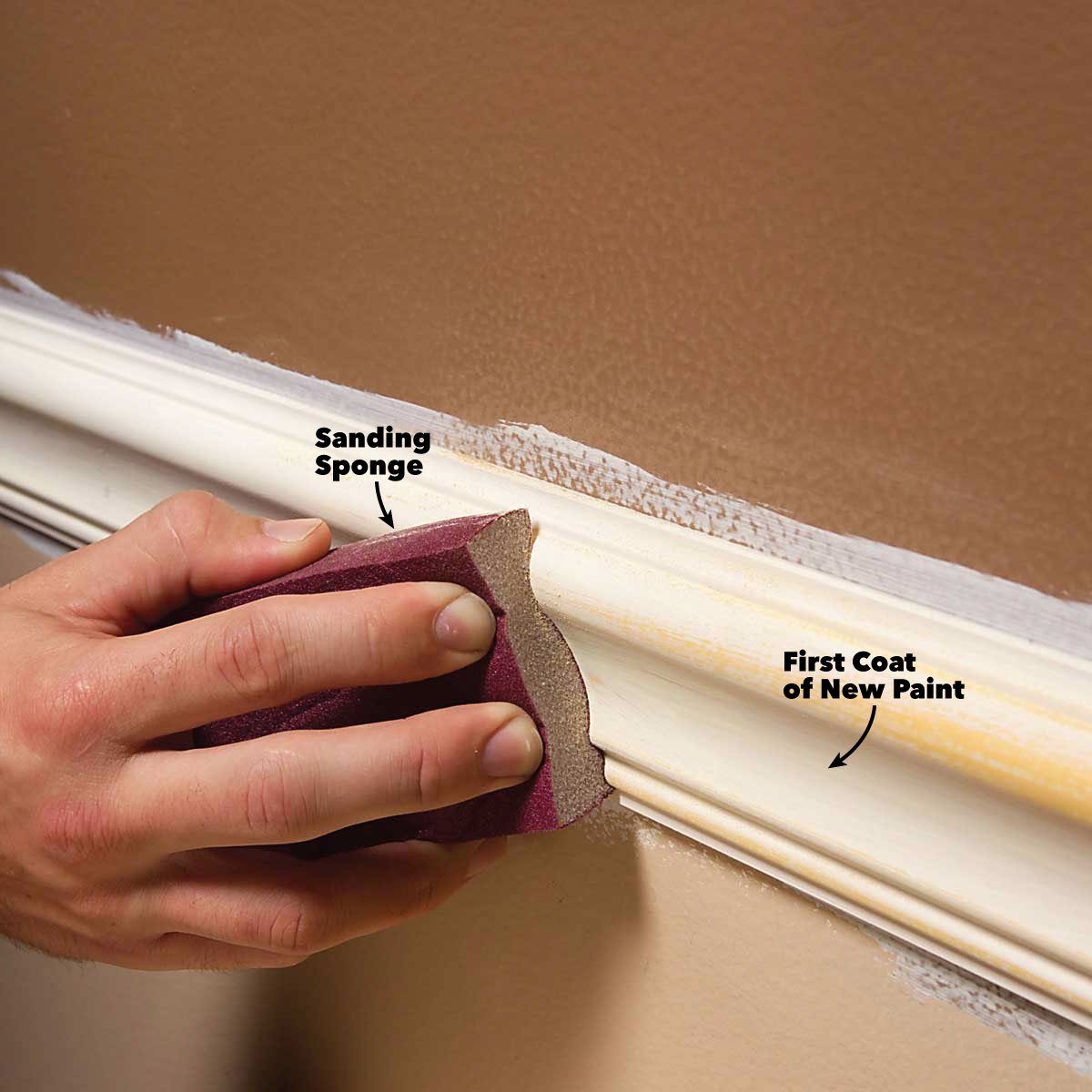 interior painting tips sand trim