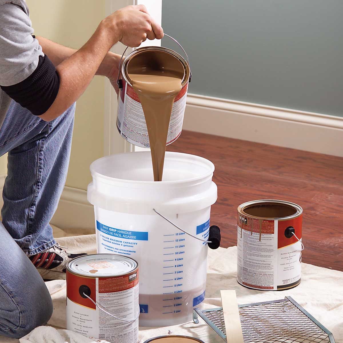 interior painting tips mix several cans