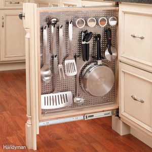 Storage for small spaces - Household hints vertical kitchen cabinet storage