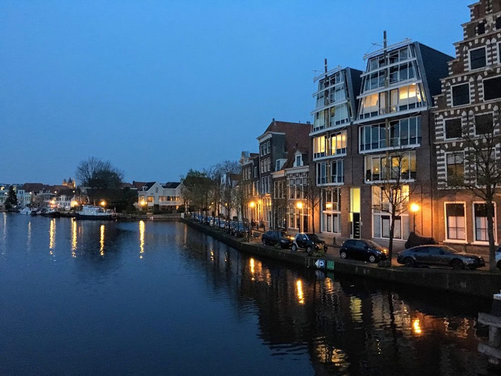Netherlands at dusk