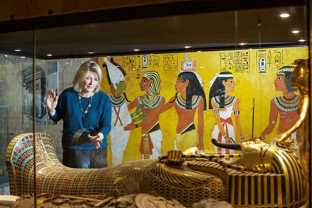 Highclere Castle - Egyptian Exhibit and Lady Carnarvon