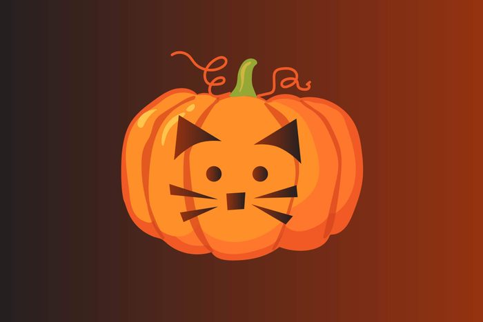 pumpkin carving templates - cat
